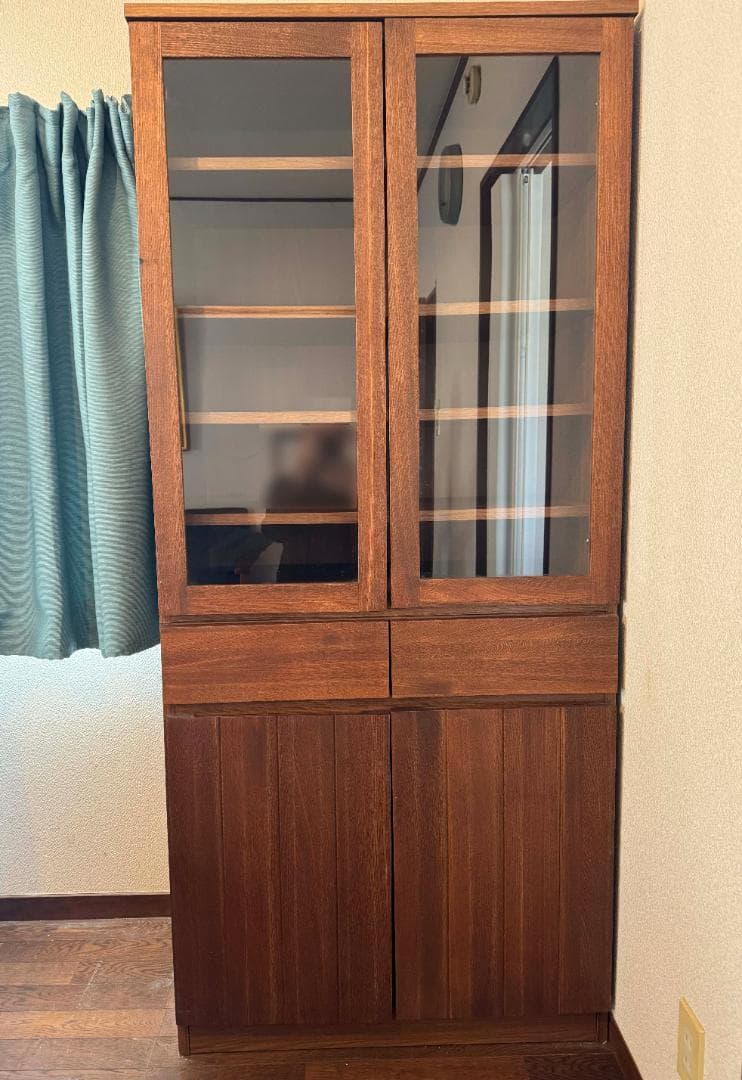 unico ストラーダ（木枠）食器棚／カップボード　※前面無垢材