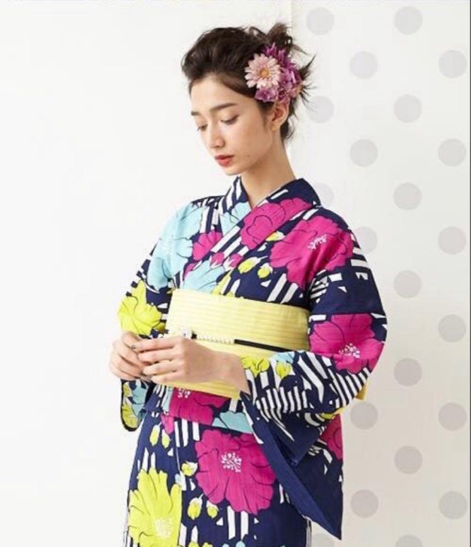 ふりふ　浴衣　美品　洗える着物　ポリエステル　完売品　検索)セオアルファ　セオα