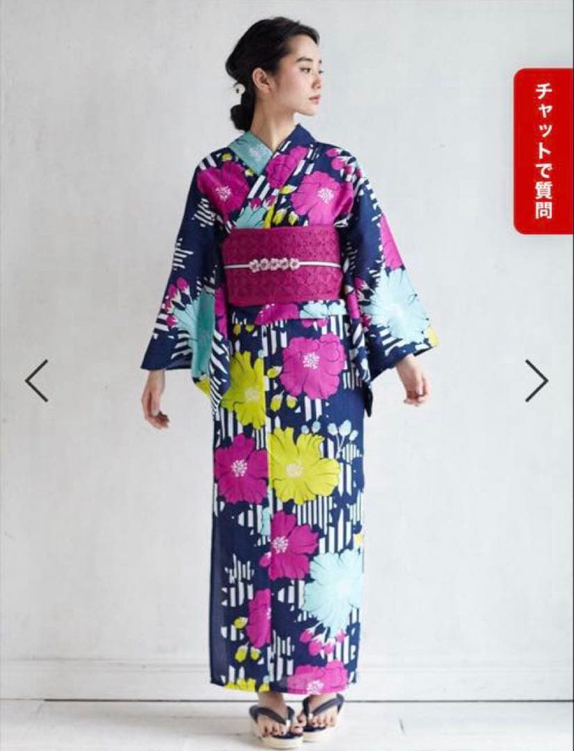 ふりふ　浴衣　美品　洗える着物　ポリエステル　完売品　検索)セオアルファ　セオα