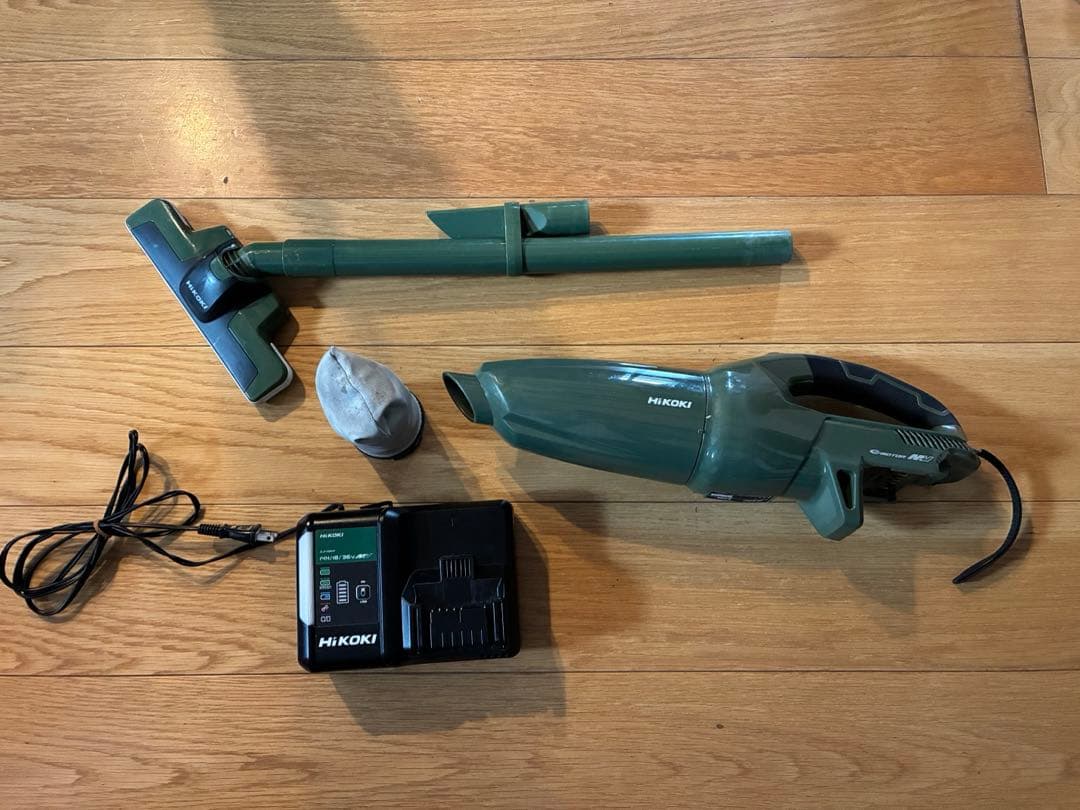 ハイコーキ 掃除機 R36DB 充電器・フィルター2個付き