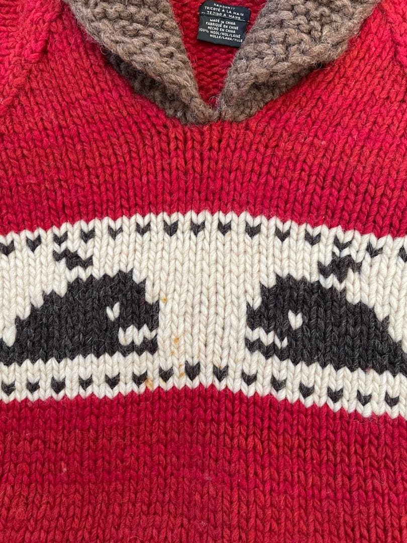 希少　90s RRL カウチンセーター　ハンドニット　三つ星タグ　三ツ星タグ