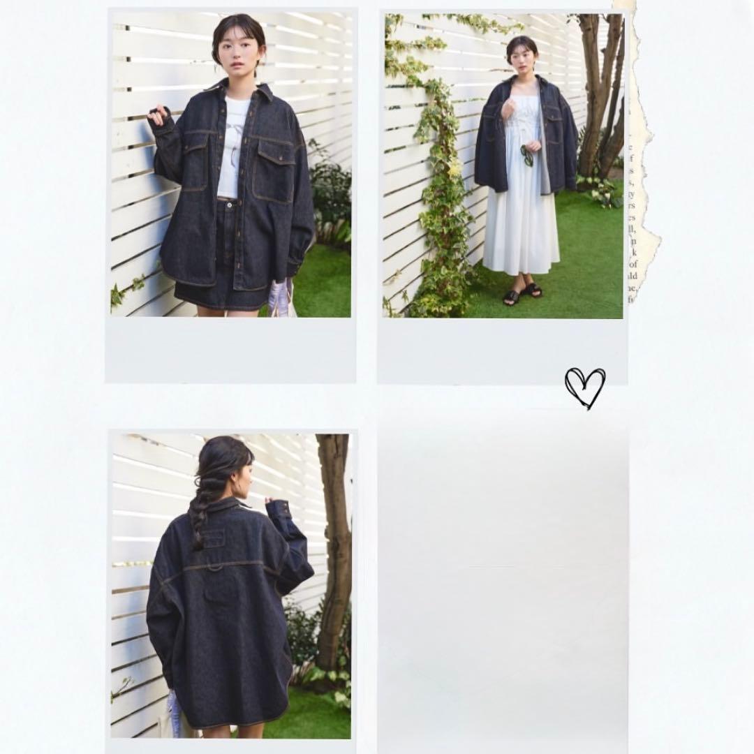 Lavanda デニムシャツジャケット -INDIGO