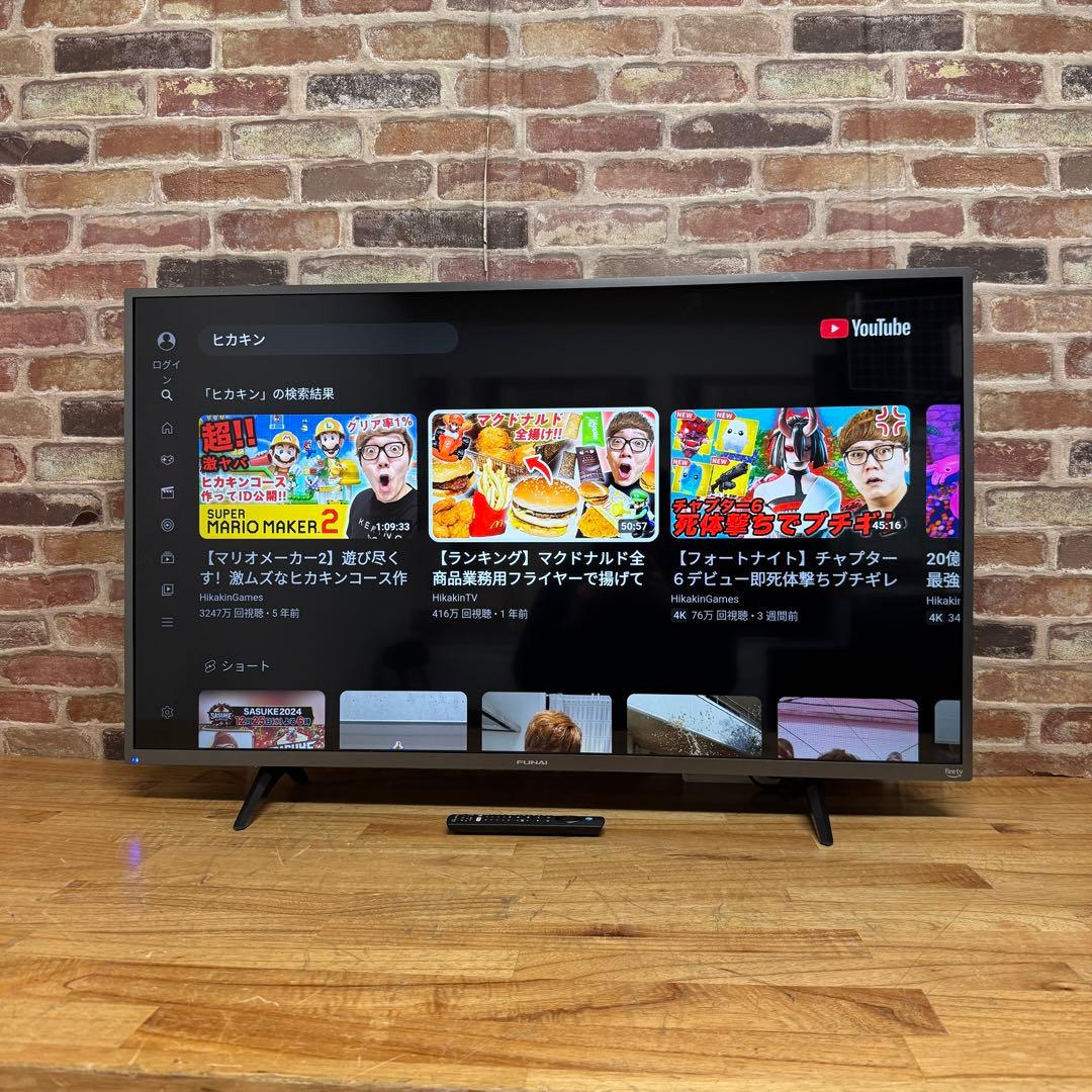 FUNAI 43V型 4K 液晶テレビ Fire TV搭載 FL-43UF340