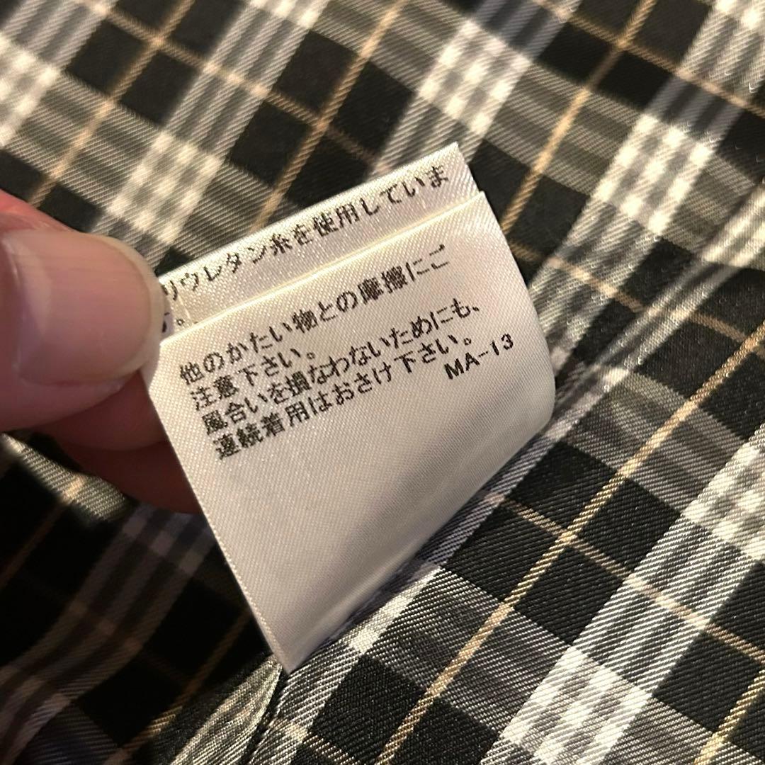 美品 バーバリーブルーレーベル シングルボタン ジャケット 38 チェック 黒
