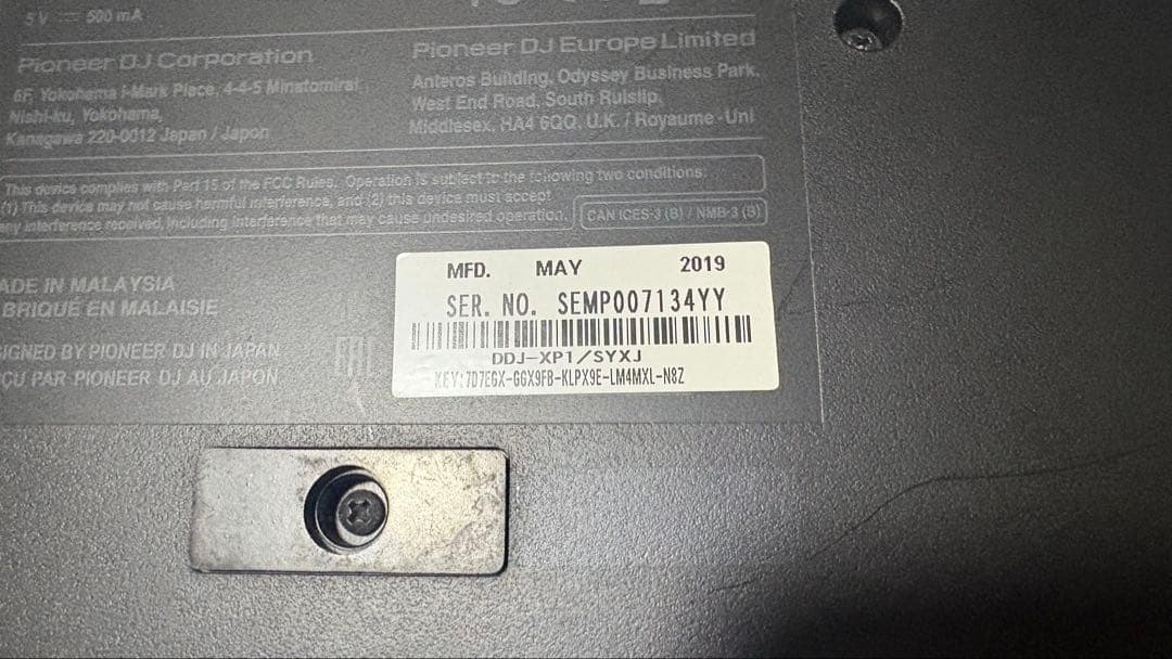 Pioneer DJ DDJ-XP1 動作確認済