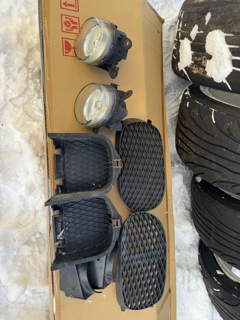 S15シルビア　純正フォグランプ(カバーフルセット)