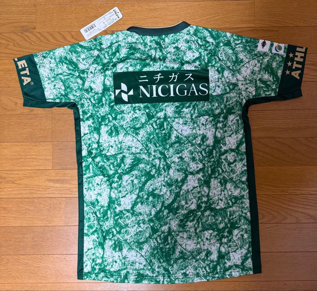 【タグ付】東京ヴェルディ選手着用モデルプラクティスシャツ MサイズATHLETA