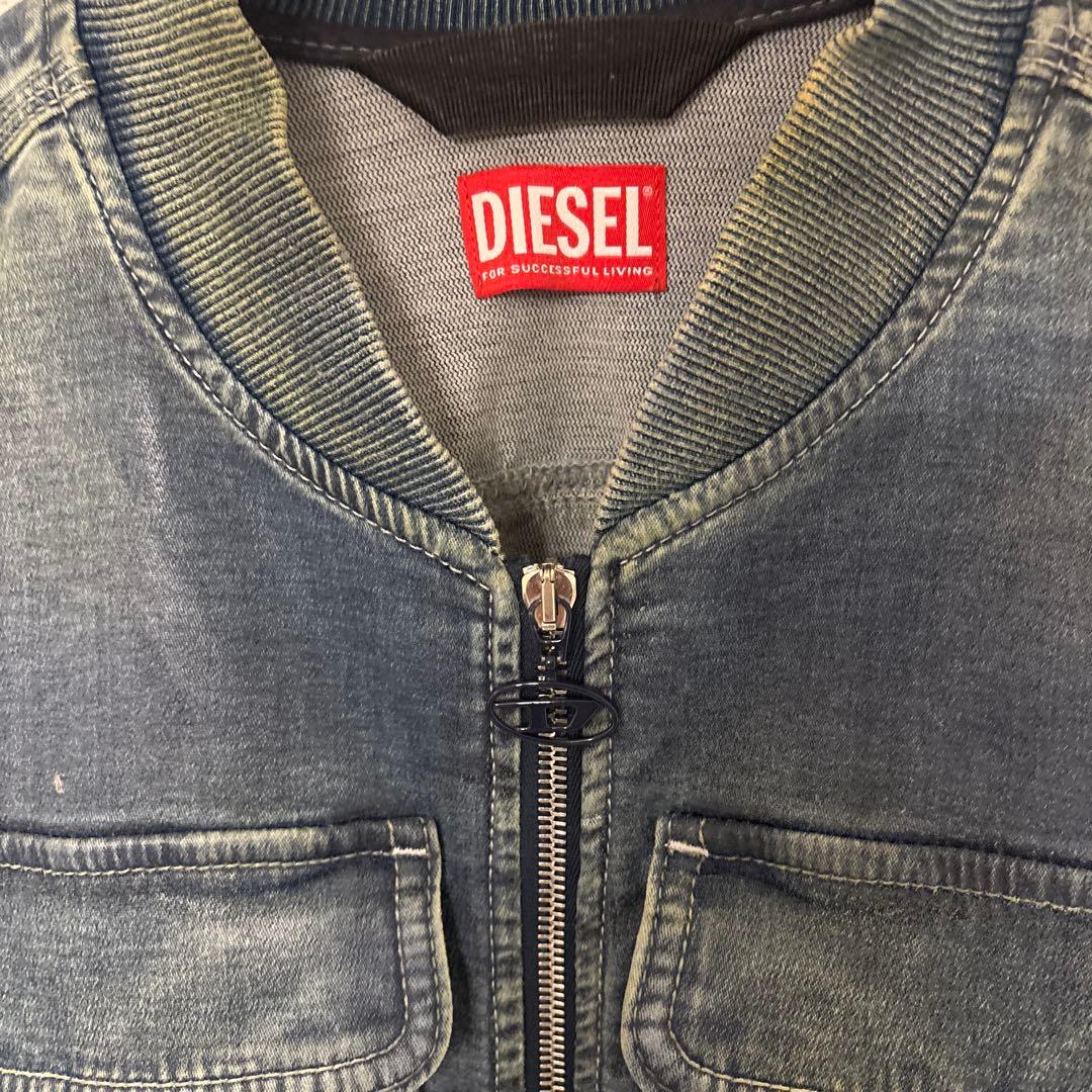 破格❗️ルセラフィム　ユンジン着用DIESEL 短丈デニムボンバージャケット　M