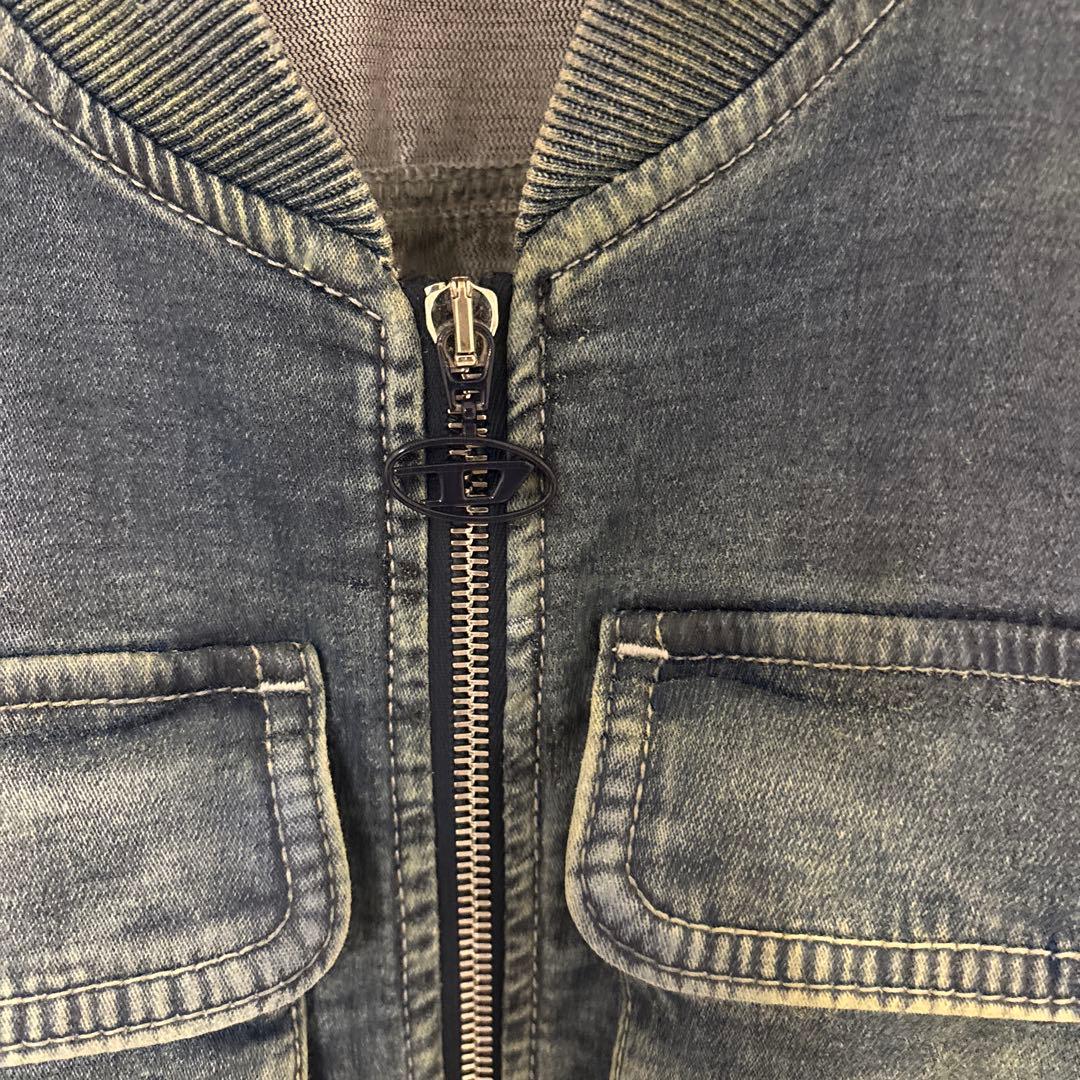 破格❗️ルセラフィム　ユンジン着用DIESEL 短丈デニムボンバージャケット　M