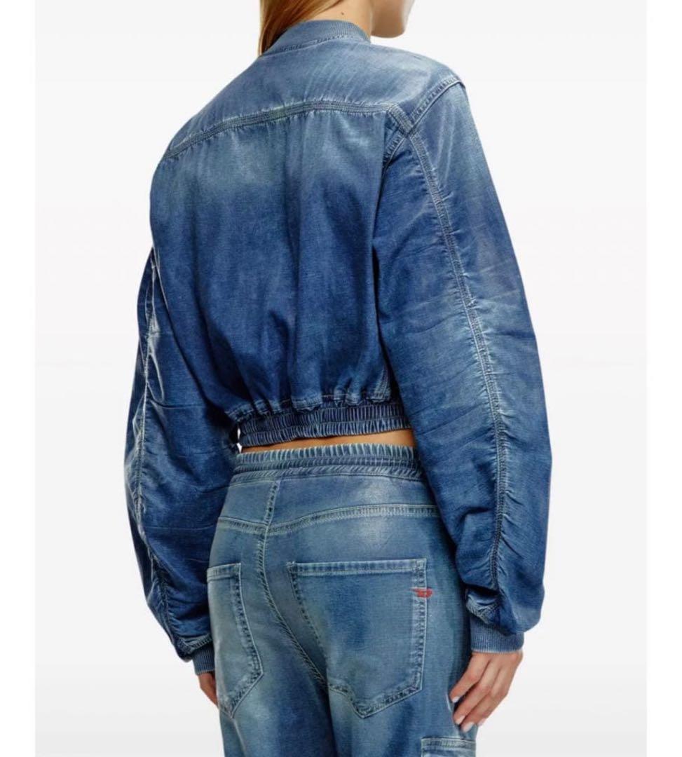 破格❗️ルセラフィム　ユンジン着用DIESEL 短丈デニムボンバージャケット　M