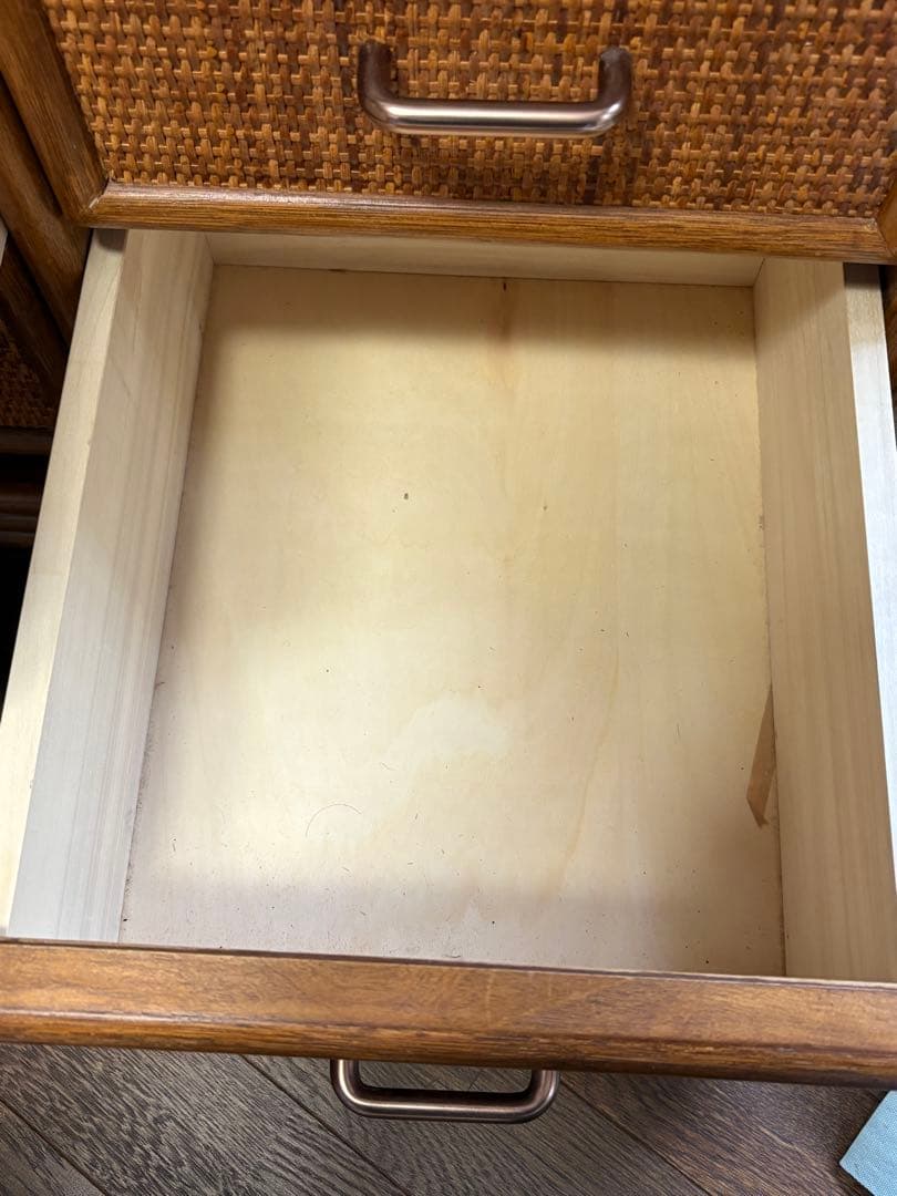 北海道千歳市引き取り限定！マダムロタン籐家具 チェスト 収納棚 衣類収納