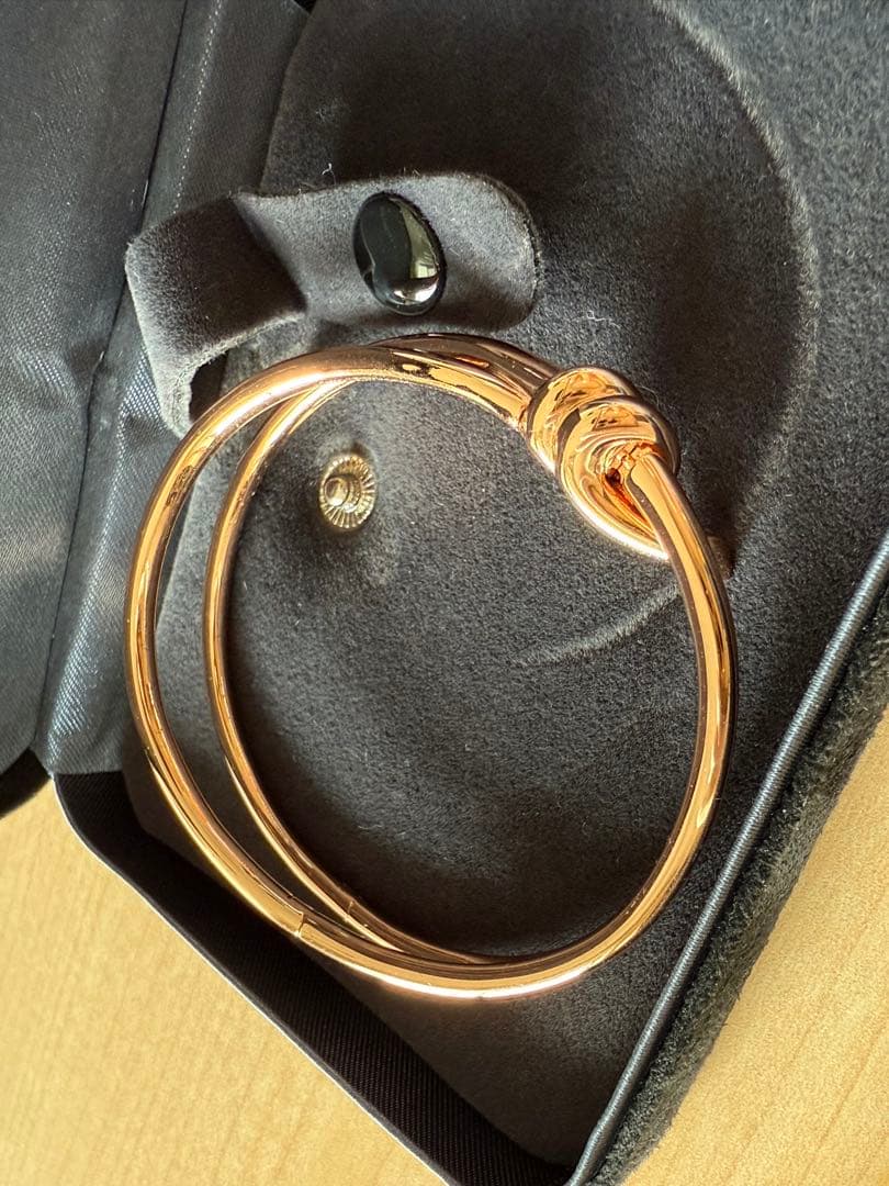 ティファニー風 ダブル ロウ ヒンジ バングル