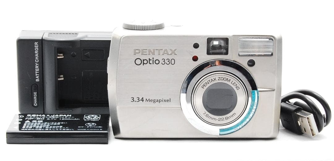 【極上美品】PENTAX Optio 330 動作確認済 付属品新品
