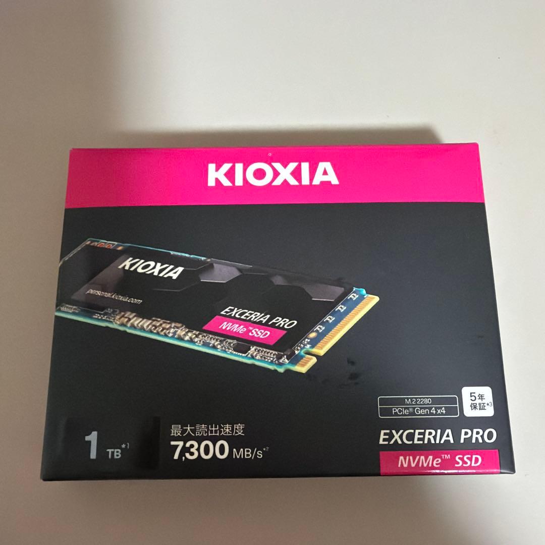 内蔵型SSD kioxia EXCERIA PRO M2 NVME SSD 1TB