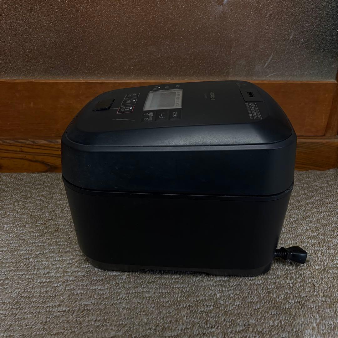 良品 HITACHI IH炊飯器 5.5合 黒　RZ-V100EM 日立