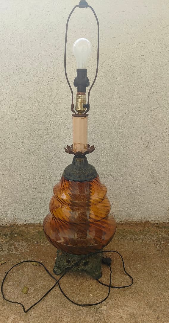 USAアンティークランプ　1940~1950年代　修理要