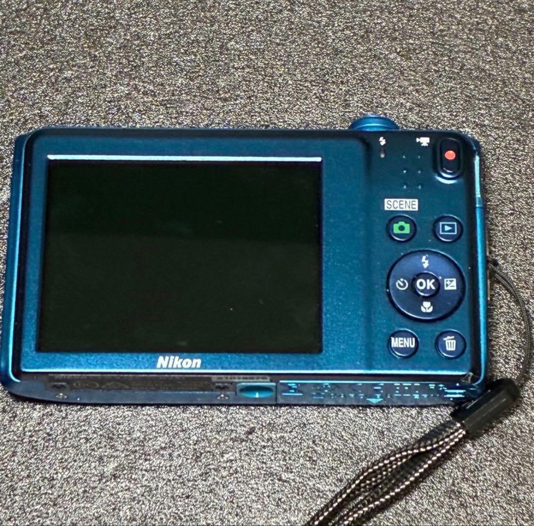 動作確認済 Nikon COOLPIX S3600 ブルー デジカメ コンデジ