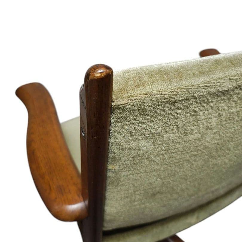 karimoku オールドカリモク コロニアル デスクチェア モケットグリーン