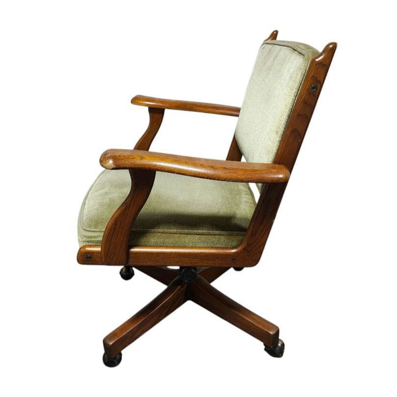 karimoku オールドカリモク コロニアル デスクチェア モケットグリーン