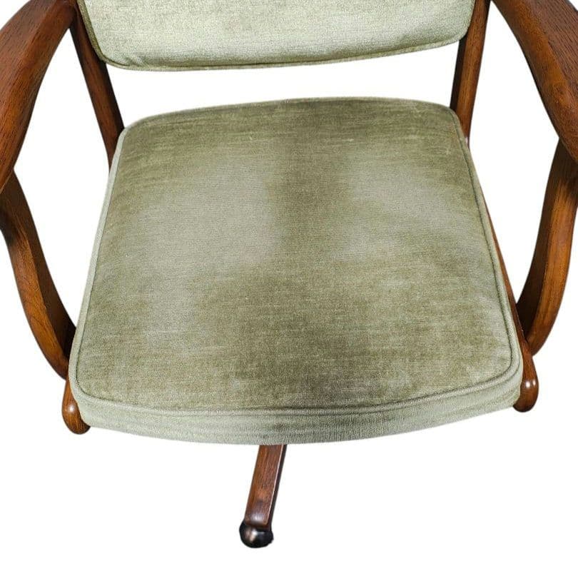 karimoku オールドカリモク コロニアル デスクチェア モケットグリーン