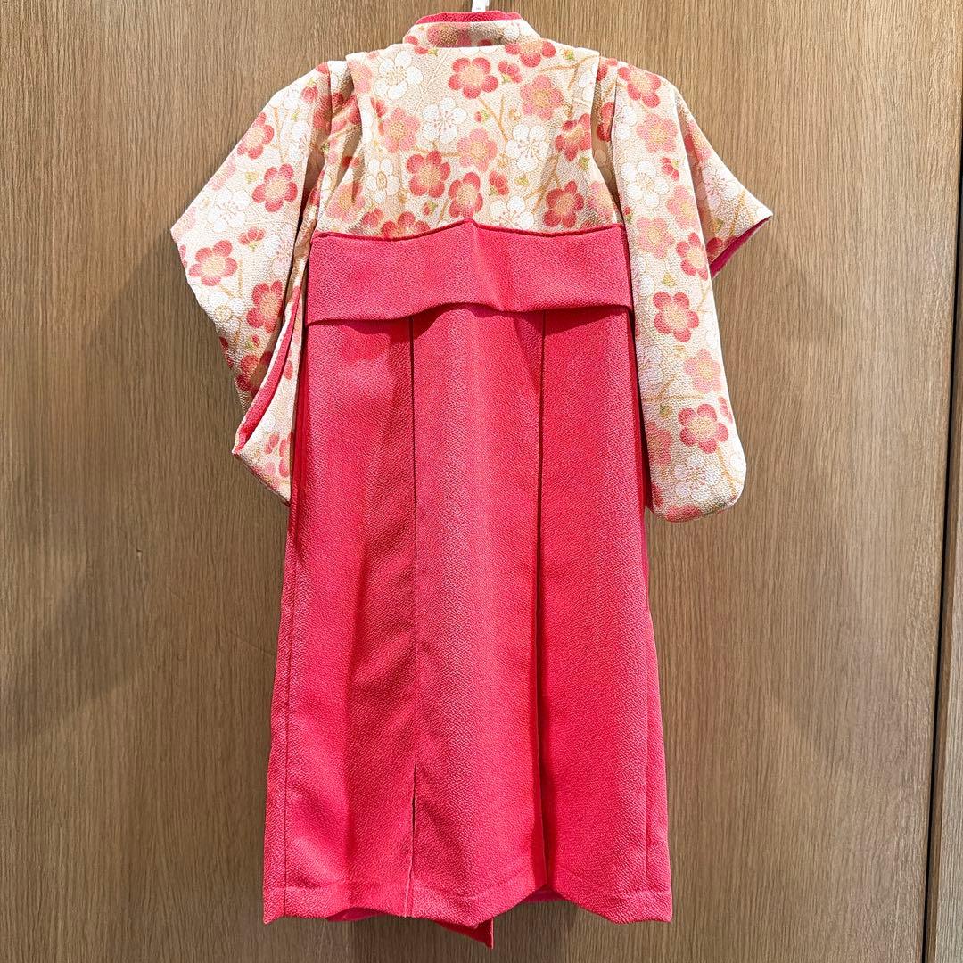 赤ちゃんの城　袴風　セレモニードレス　ピンク　女の子　50 70 お食い初め