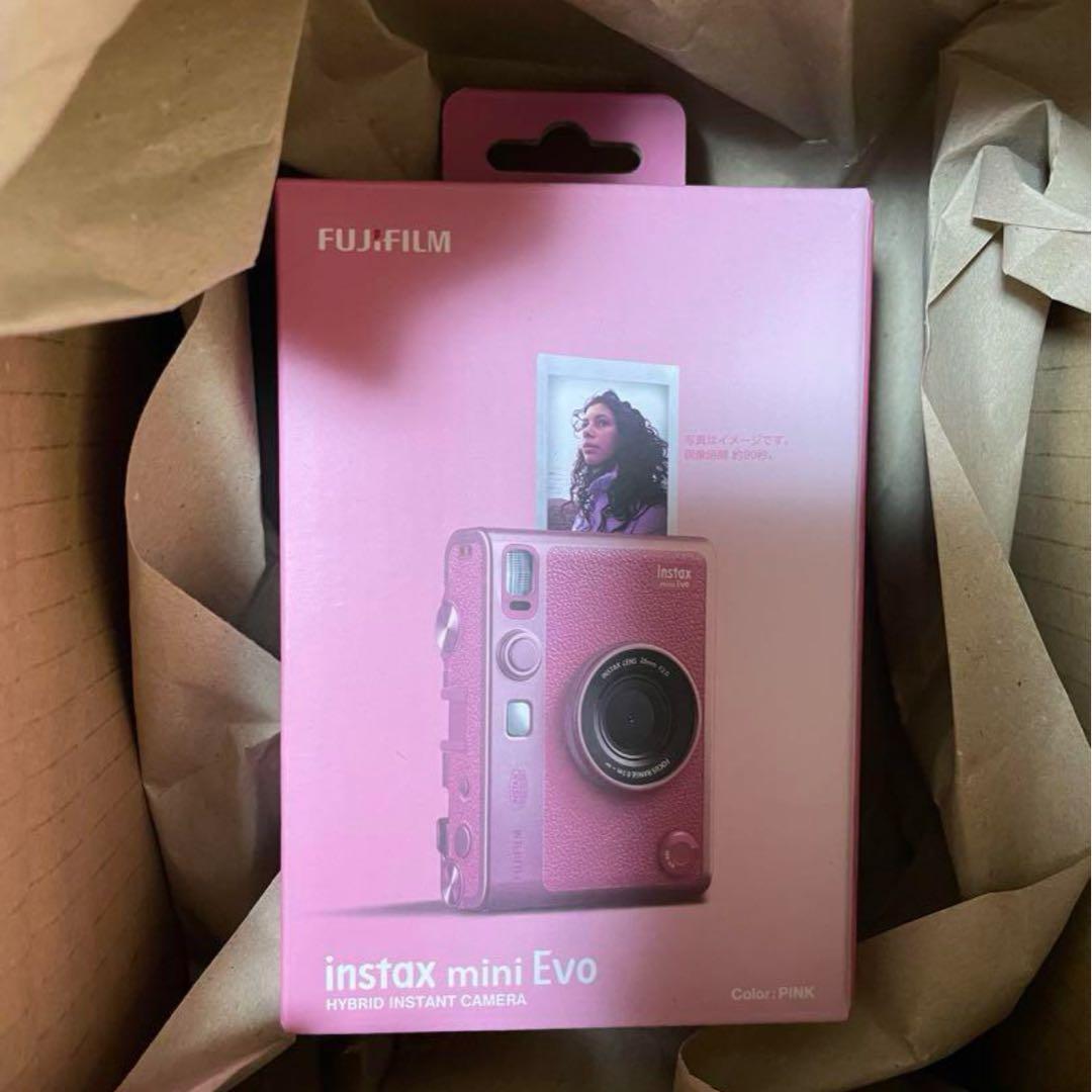 フジフイルム インスタントカメラ instax mini Evo PINK
