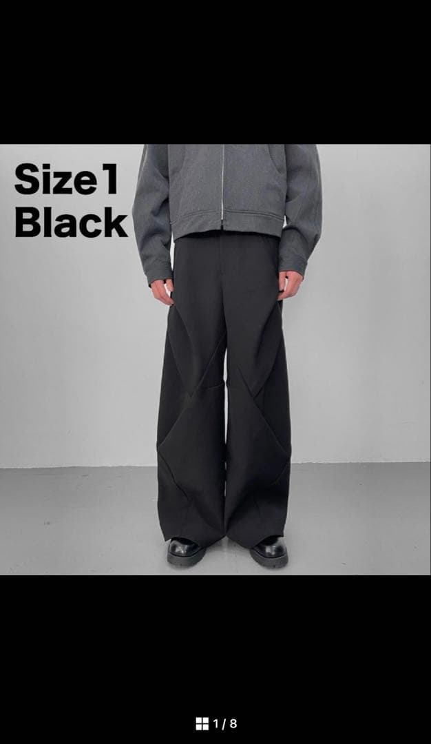 BAOVICTO 23SS 変形ワイドパンツ　グレー　size:1