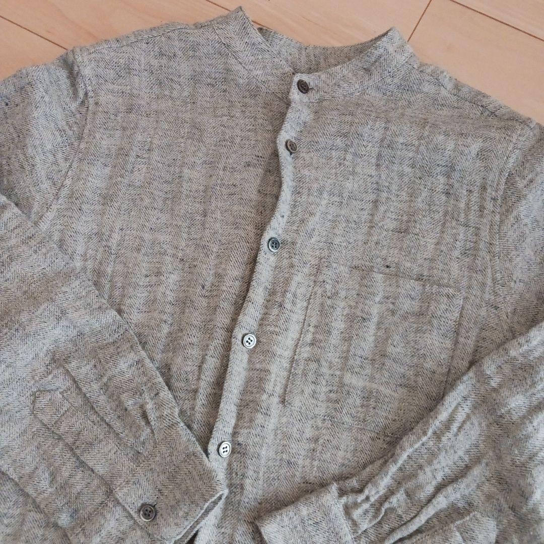 2/1まで☆完売品☆アトリエナルセ リネンツイード シャツ