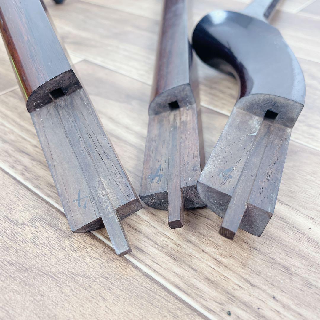 三味線 1本溝 紫檀 丸打胴 犬皮 和楽器 鳩胸　細棹