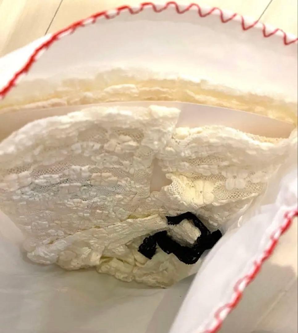 タグ付試着無　YUHAN WANG ユハンワンbow tie lace top