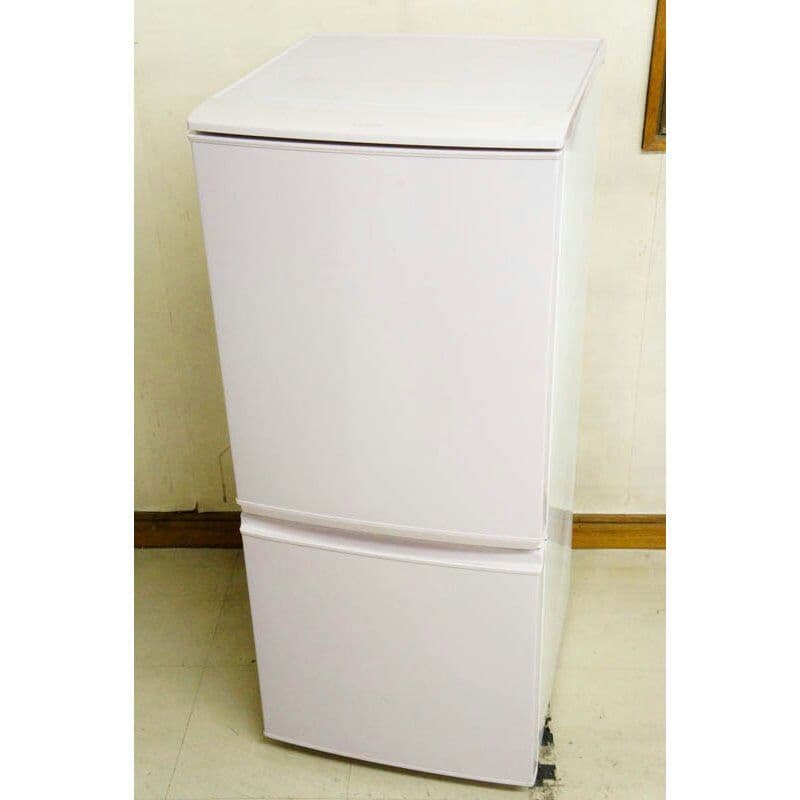 中古 SHARPシャープ 2ドア冷蔵庫 SJ-14X-P 137L 右開き