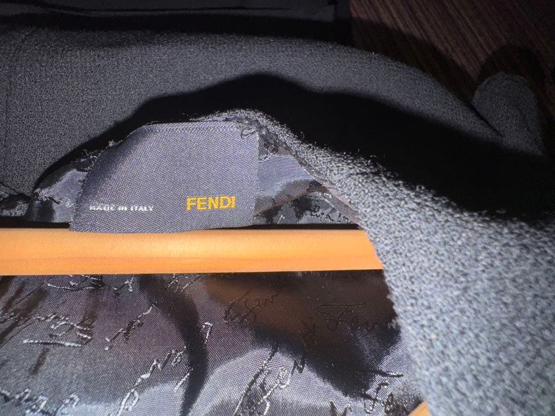 【未着用】FENDI フェンディ ブラック ニットワンピース 半袖