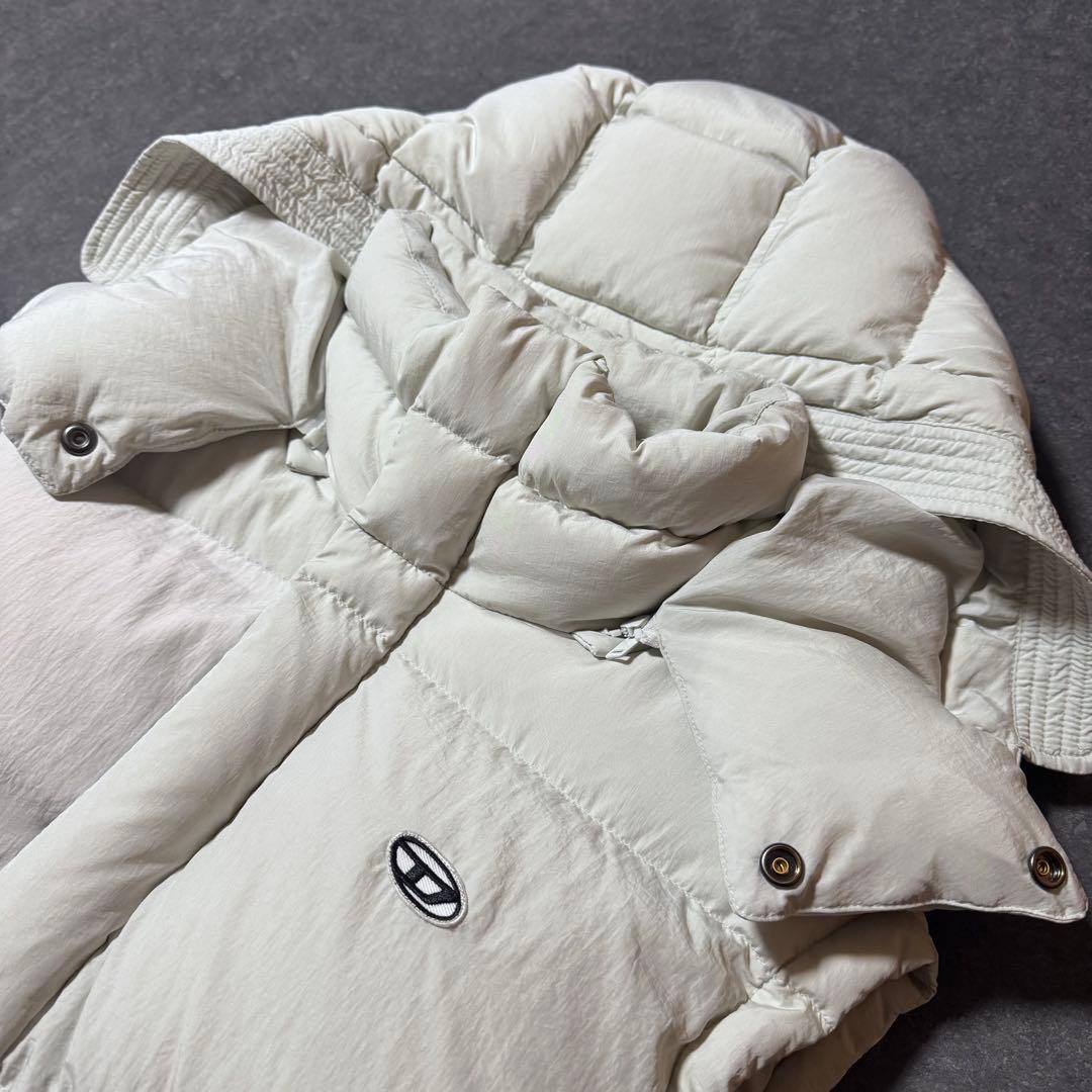 【美品】DIESEL ダウンベスト ホワイト L 白 46