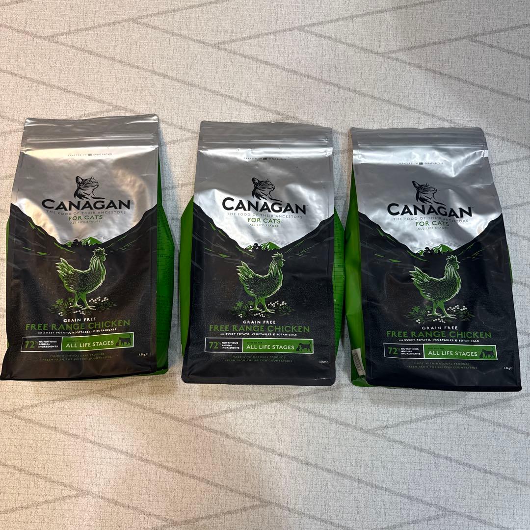 カナガンキャットフードチキン　1.5kg 3袋　新品　CANAGAN