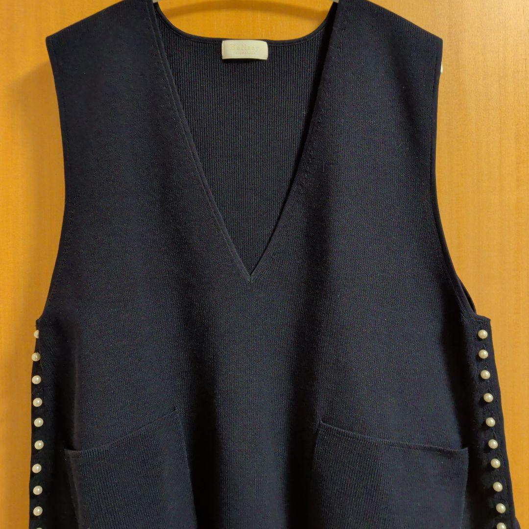 Ballsey ボールジィ パールコンビ Vネックベスト ネイビー 紺　S