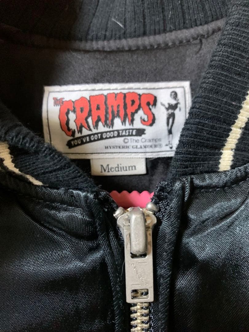 CR/WHAT'S BEHIND THE MASK刺繍 スカジャン