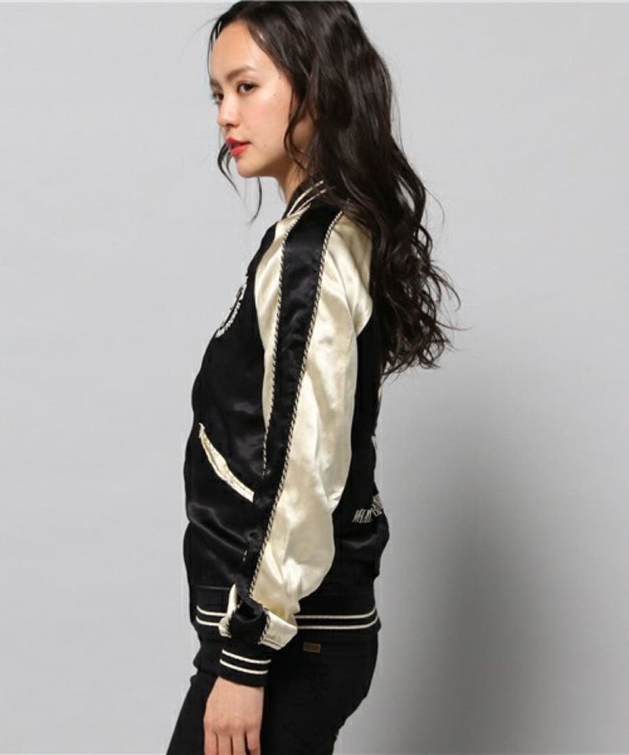 CR/WHAT'S BEHIND THE MASK刺繍 スカジャン