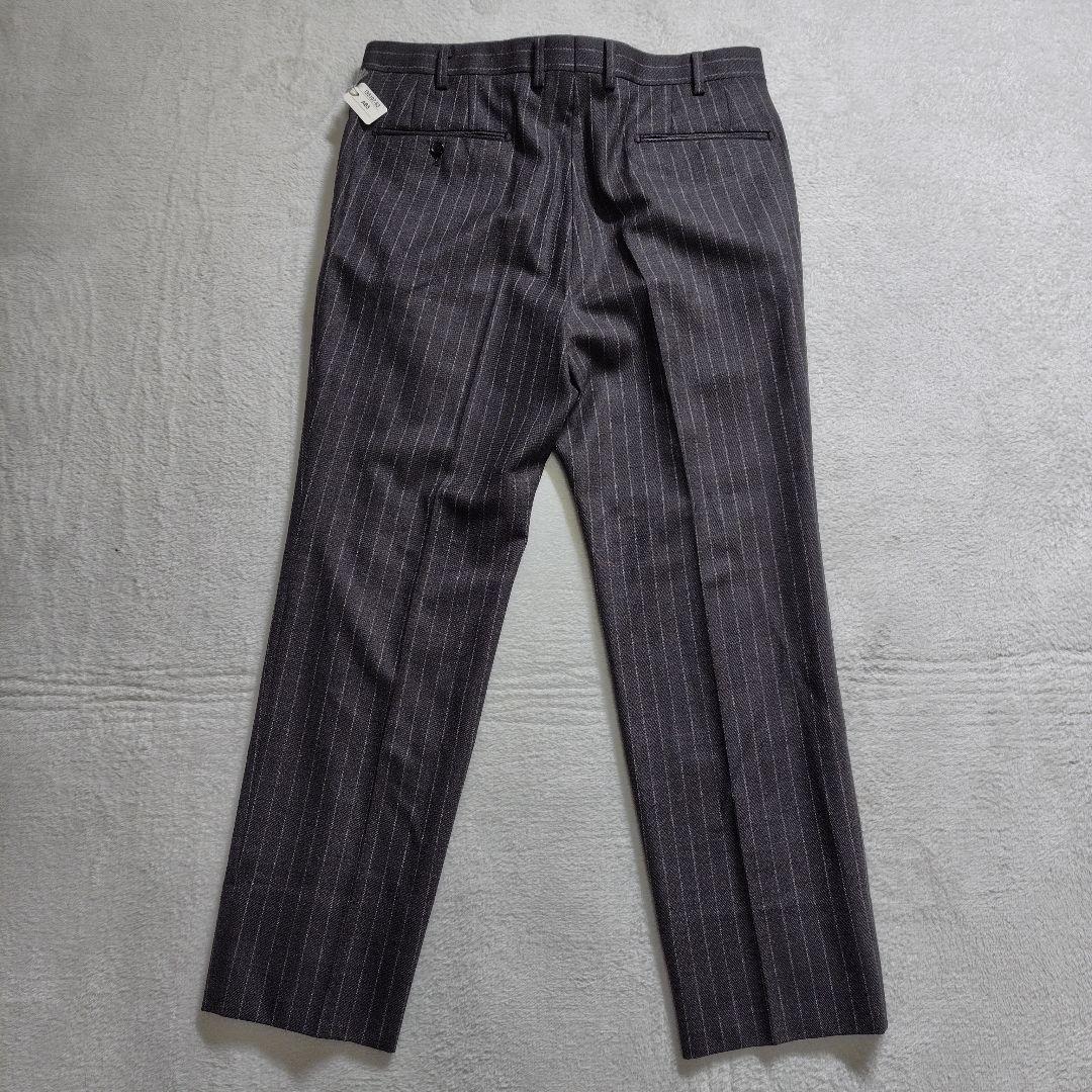 新品　現行　ヒルトン　セットアップ　スーツ　ストライプ　ワンポイント　シルク　L