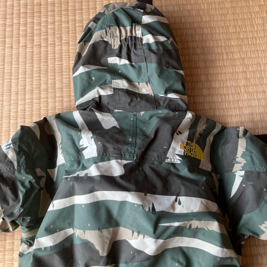 THE NORTH FACE 110cm子ども用迷彩スキーウェア