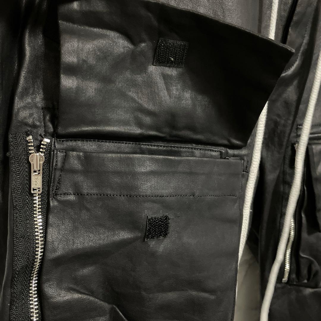 bajra バジュラ ジップデザインパンツ　ポケット　特殊加工生地