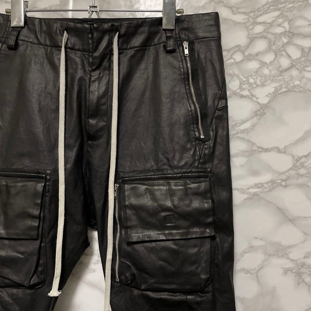 bajra バジュラ ジップデザインパンツ　ポケット　特殊加工生地