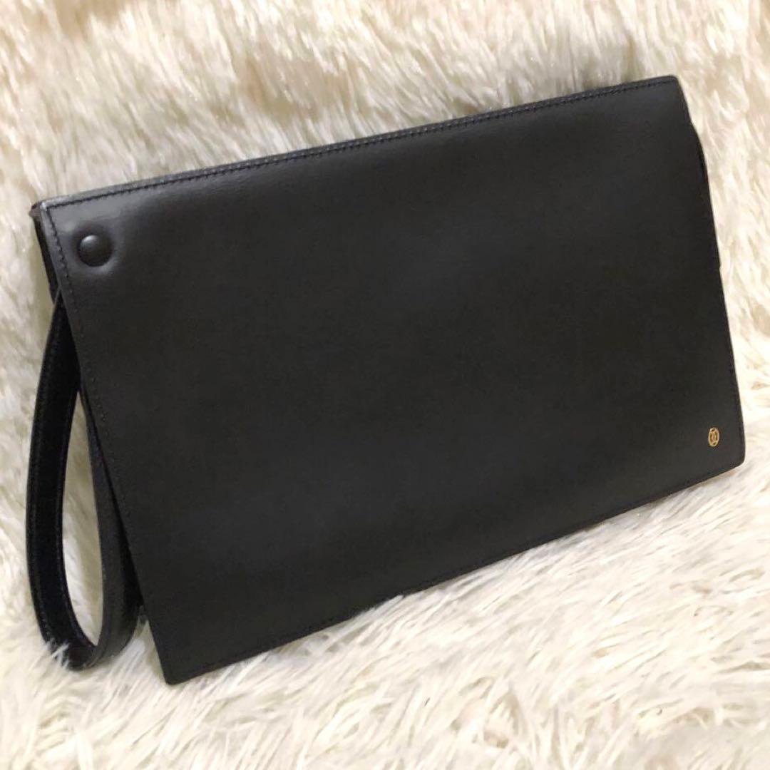 未使用級✨カルティエ クラッチバッグ セカンドバッグ パシャ ブラック