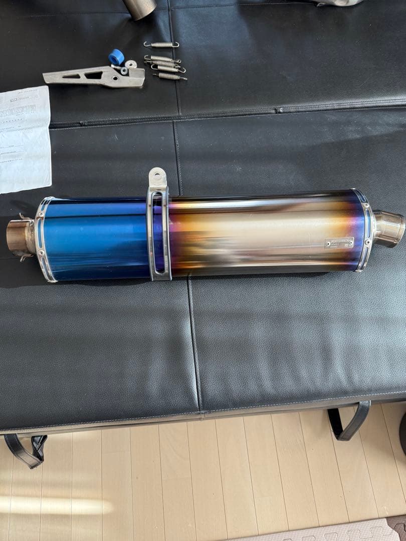 ZX-14R アールズギア　シングル　フルエキマフラー　車検対応　フルチタン