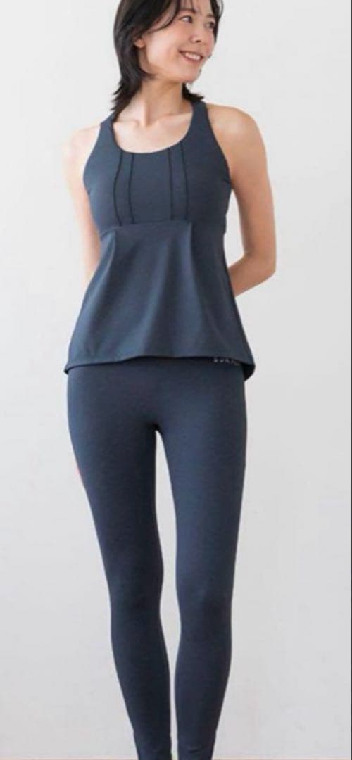 SUKALAデニムクロスタンクトップ、デニムスリットレギンス M 上下　値下げ