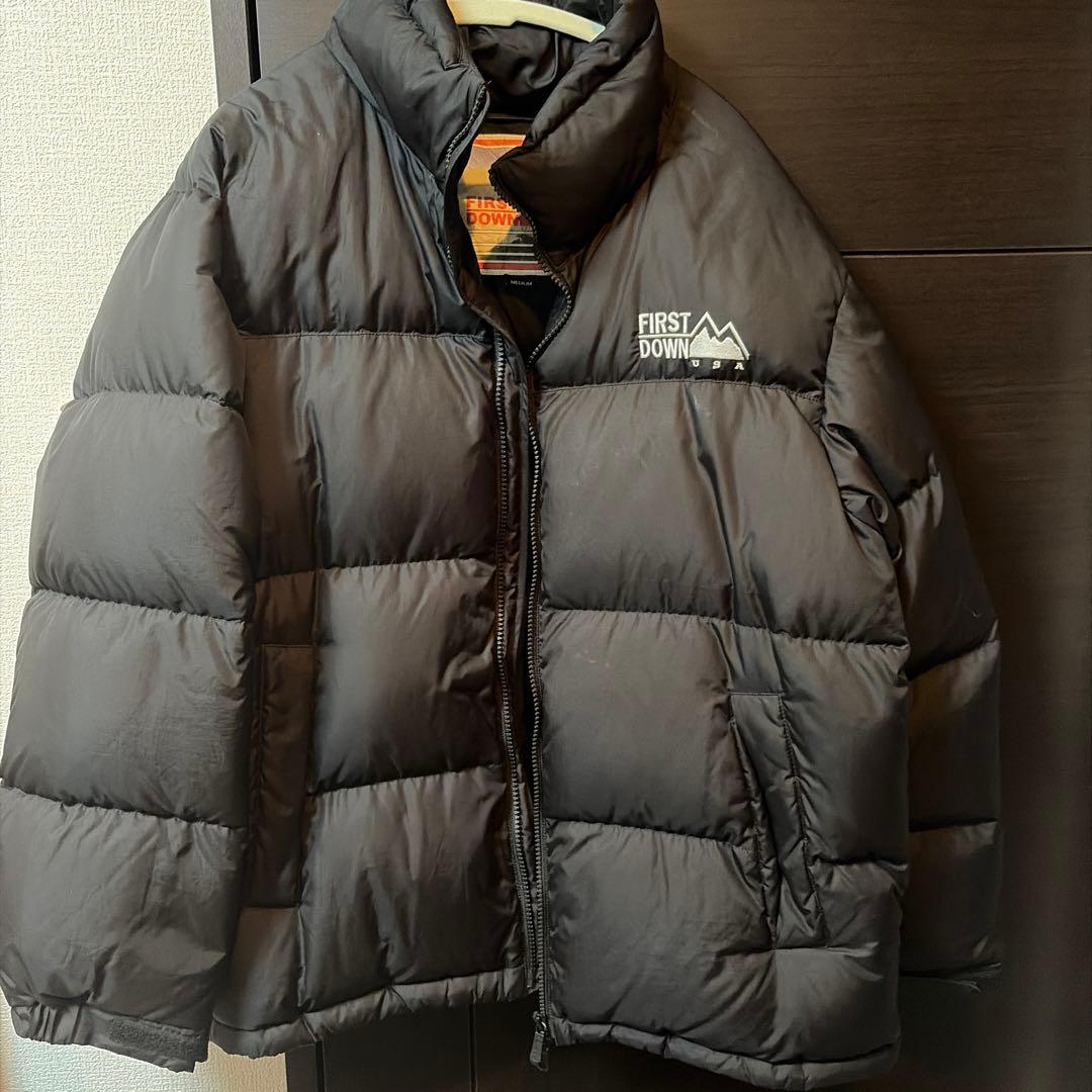 FIRST DOWN ダウンジャケット Mサイズ ブラック