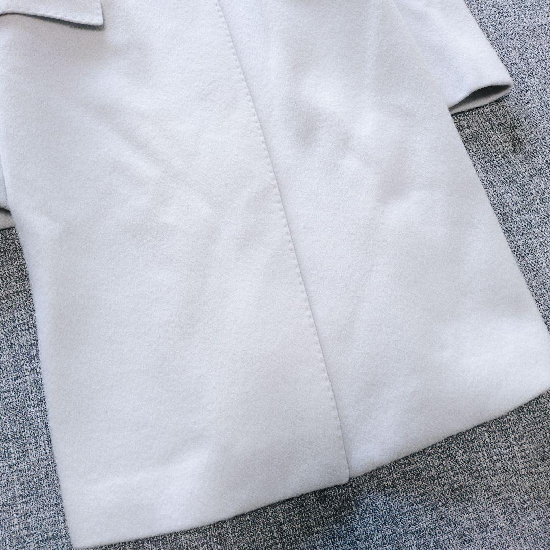 ICB　近年モデル　秋冬　ウール100%　チェスターコート　44　ライトグレー