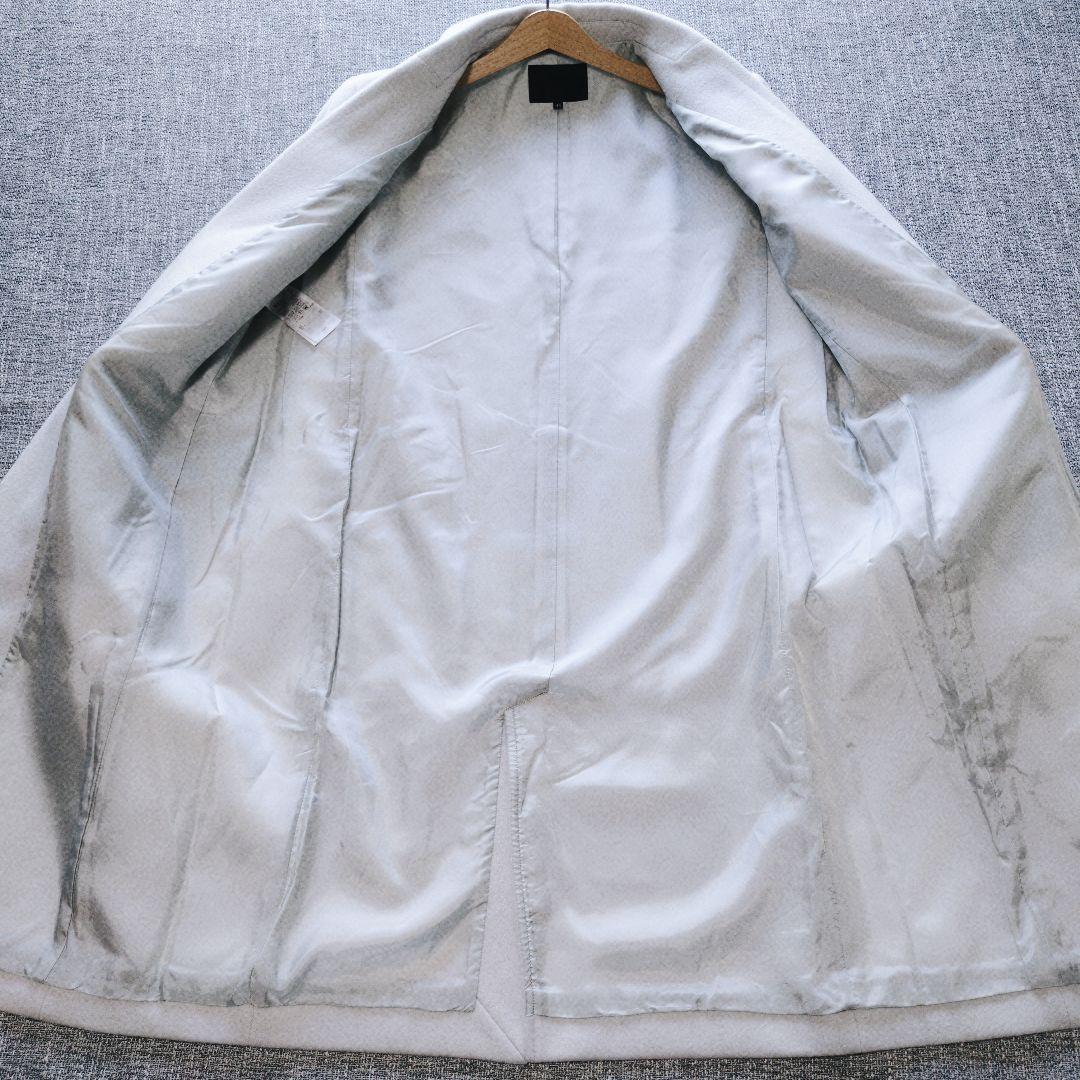 ICB　近年モデル　秋冬　ウール100%　チェスターコート　44　ライトグレー