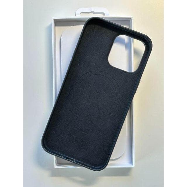 【新品】純正 iPhone 14 Pro Max レザーケース・ミッドナイト①