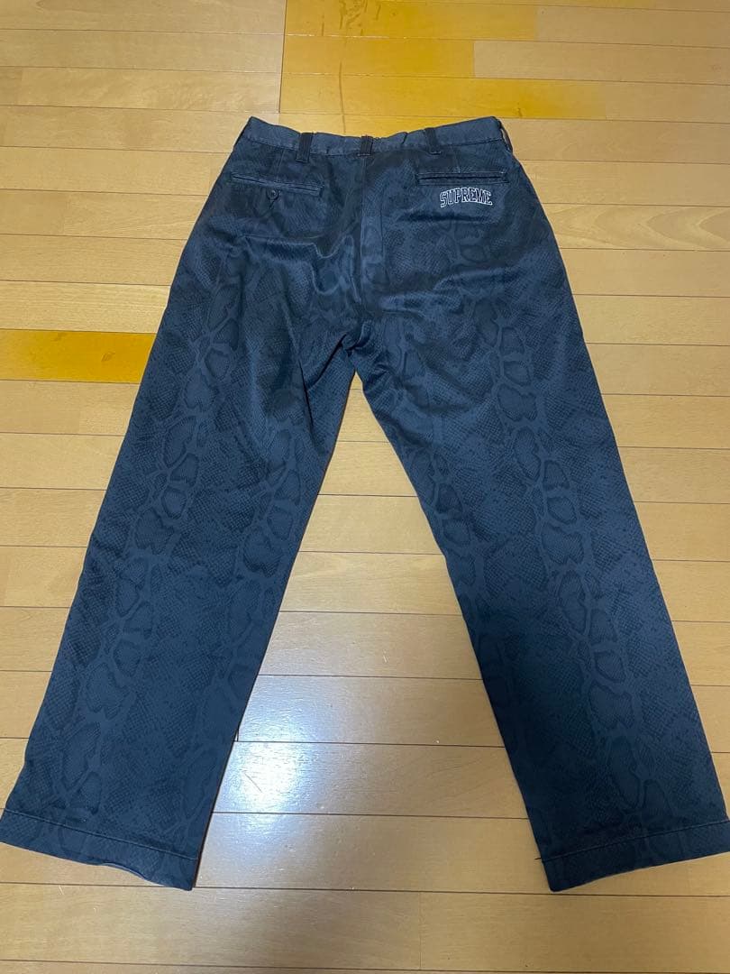 Supreme Snake Print Chino Pant チャコール w30