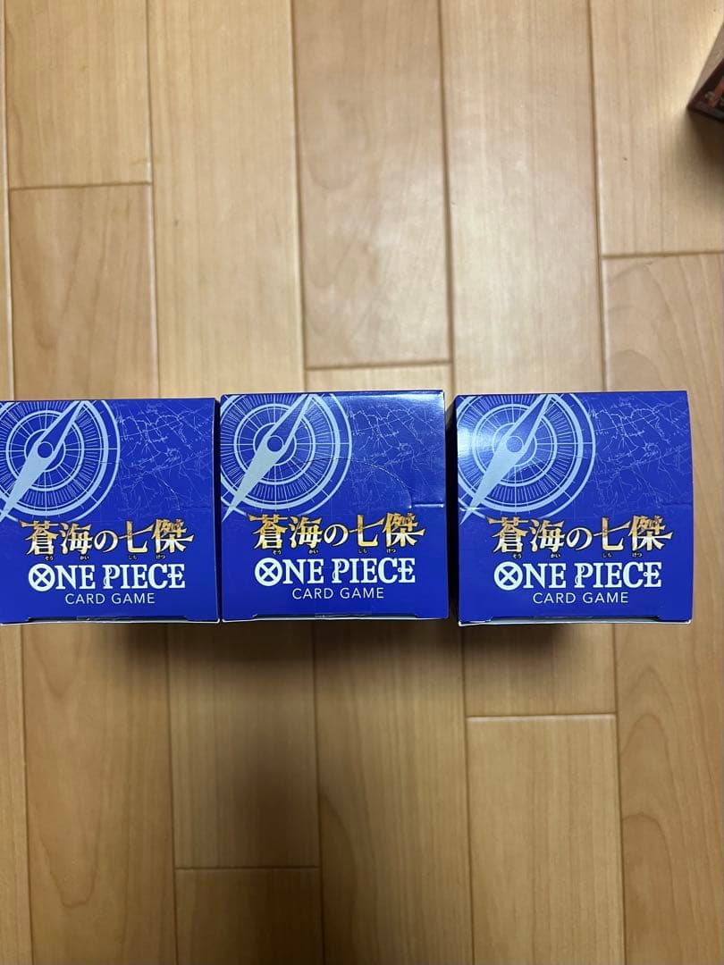 ONE PIECE CARD GAME 蒼海の七傑　3BOX テープ切った